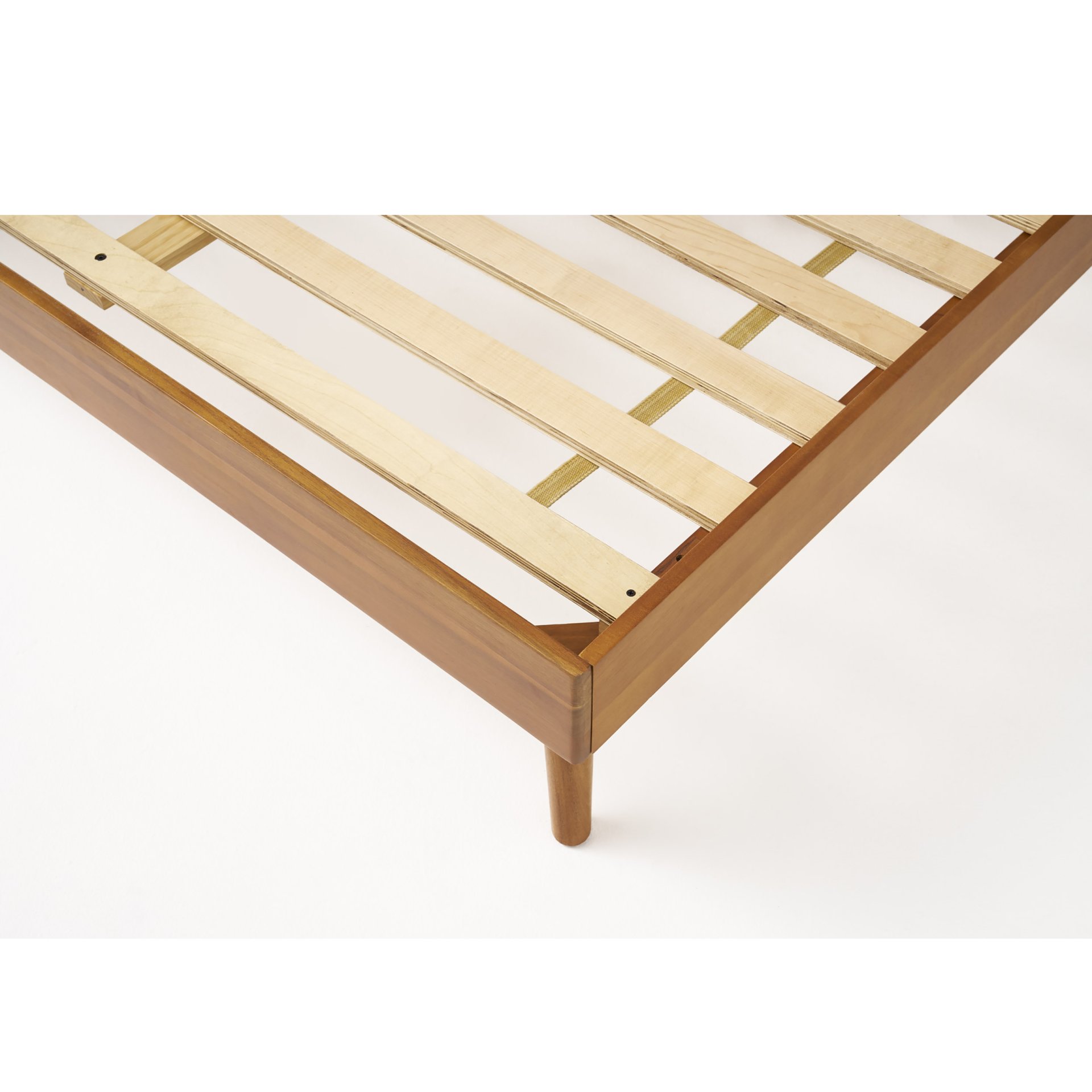Okioki - Mid Century Stained Solid Bed Twin Long - Natural - Image 6