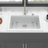 Quartz Kitchen Sink 30" X 22" Granite Composite Workstation Drop In Sink - White - Image 5