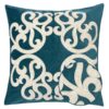 Dora - Vintage Vine Pillow Cover - Green / Dark Green - Image 5
