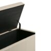 Avalon - Storage Ottoman Bench - Satin Cream - Image 4
