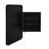 Rectangle Medicine Cabinet Mirror Bathroom Mirror With Storage Wall Mounted Medicine Mirror Cabinet With LED - Black - Image 16