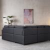 Sectional Sofa Bed - Black - Image 2