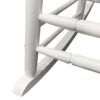 Balcony Porch Wood Adult Rocking Chair - White - Image 9