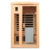 Low Emf Front Door With Heating Panel 2 Person Hemlock Far Infrared Indoor Suana Room - Natural - Image 9