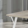 Roundhill - 5 Piece Dining Set, Dining Table With 4 Windsor Chairs - Brown / Antique White - Image 6