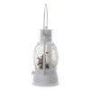 Christmas Plastic / Resin Lantern With Snowman & Tree LED / Water Spinning / 6 Hours Timer, 3*AA Batteries Required - White / Multi - Image 5