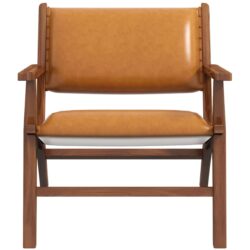 Hendrix - Antique Arm Chair - Brown / Rustic / Tan