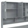 Full Size Daybed With 2 Drawers And All In One Cabinet And Shelf - Gray - Image 12