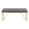 Constellation - Contemporary Bench - Gold / Gray - Image 4