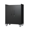 2 Door Tool Cabinets For Garage, Lockable Garage Storage Cabinet, Locking Storage Cabinet With Wheels, Rolling Tool Chest - Black - Image 8