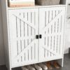 Modern Minimalist Shoe Cabinet With Sliding Door Design - White - Image 16