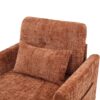 Multifunctional Chenille Recliner Sofa With Storage And Phone Bracket For Living Room Or Bedroom - Orange - Image 16