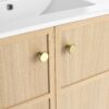 Modern 30" Freestanding Bathroom Vanity With Ceramic Sink And 2 Soft Closing Doors - Oak - Image 19