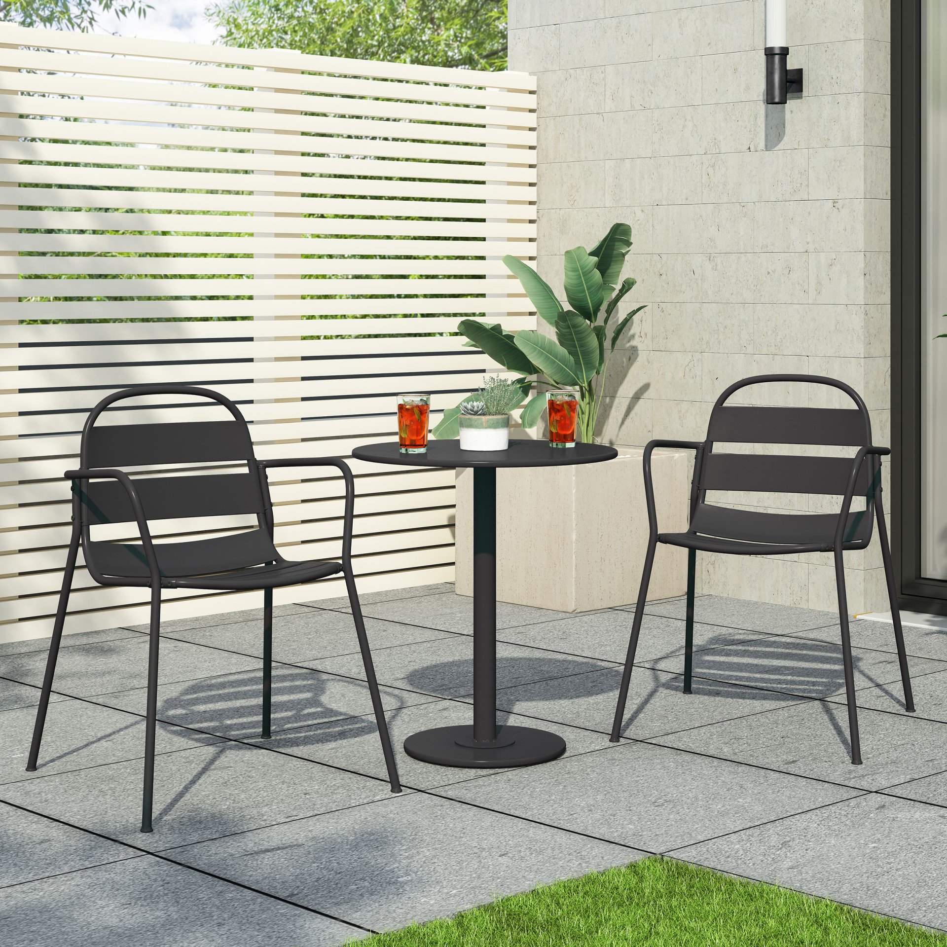 Terra Nova - Bistro Set - Matte Black - Image 4