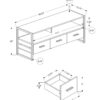 TV Stand, Console, Media Entertainment Center, Storage Drawers, Contemporary & Modern - White - Image 5