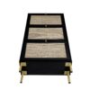 Modern Rattan 3 Door Shoe Rack Cabinet For Entryway Freestanding Black Storage Unit In Particle Board - Black - Image 17