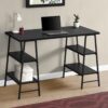 Computer Desk For Home Office, Laptop, Storage Shelves, Contemporary & Modern - Black - Image 3