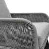 Contemporary Minimalist Wicker Rocking Chair & Soft Polyester Cushions And Durable Wooden Frame (Set of 2) - Gray - Image 8