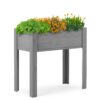 Raised Garden Bed With Legs, Elevated Planter Box For Outdoor Plants Flowers Fruits Vegetable Herb Growingg - Gray - Image 2