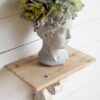 Greek Style Cement Head Planter Indoor Outdoor Home Garden Decor - Gray - Image 7