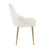 Marcel - Contemporary / Glam Dining Chair (Set of 2) - White - Image 3