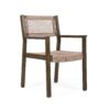 Outdoor Dining Chair (Set of 2), Patio Chairs - Gray / Light Brown - Image 7
