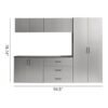 Astro Series - Garage Cabinet Set B With Soft Closing Drawers - Metallic Gray - Image 3