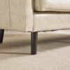 Mid Century Modern Loveseat Sofa, 2 Seater With USB & Removable Pillow Cover - Camel - Image 15