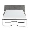 Twin Size Folding Ottoman Sleeper Bed With Convertible Mattress - Dark Gray - Image 9