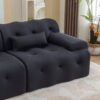 Large Size 2 Seater Sofa, Pure Foam Comfy Sofa Couch, Modern Lounge Sofa For Living Room, Apartment - Dark Gray - Image 10