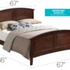 Queen Bed For Cozy Spaces Elegant - Cappuccino - Image 6