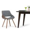 Malden - Bentwood Dining Chair With Wood Back - Gray - Image 7