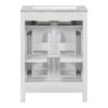 Bathroom Vanity Combo With Ceramic Sink, Luxurious Space-Saving Vanity, 2 Soft-Close Doors - Gold / White - Image 22