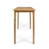 Outdoor Minimalist Acacia Wood Rectangle Bar Table, Durable Hardwood - Teak - Image 7