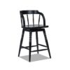 Breda - Turned Bubble Spindle Low Back Counter Stool - Black - Image 11