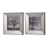 Vintage Reflective Picture Frames (Set of 2) - Silver - Image 3