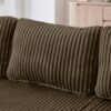 Modern Minimalist U Shape Modular Sectional Sofa, Sleeper Sofa In Corduroy - Brown - Image 7