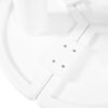 Round Petal Shaped Coffee Table Style Center Table With 3 Thick Legs Minimalist Irregular End Table With Sleek Round Edges For Living Room - White - Image 12