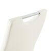 Modern Dining Chair (Set of 2) With Cloth Upholstery And Electroplated Metal Legs - White - Image 9