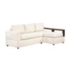 Sectional Sofa Upholstered Sofa Couch With Reversible Armrests For Living Room - Beige - Image 3