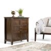 Burlington - Low Storage Cabinet - Mahogany Brown - Image 8