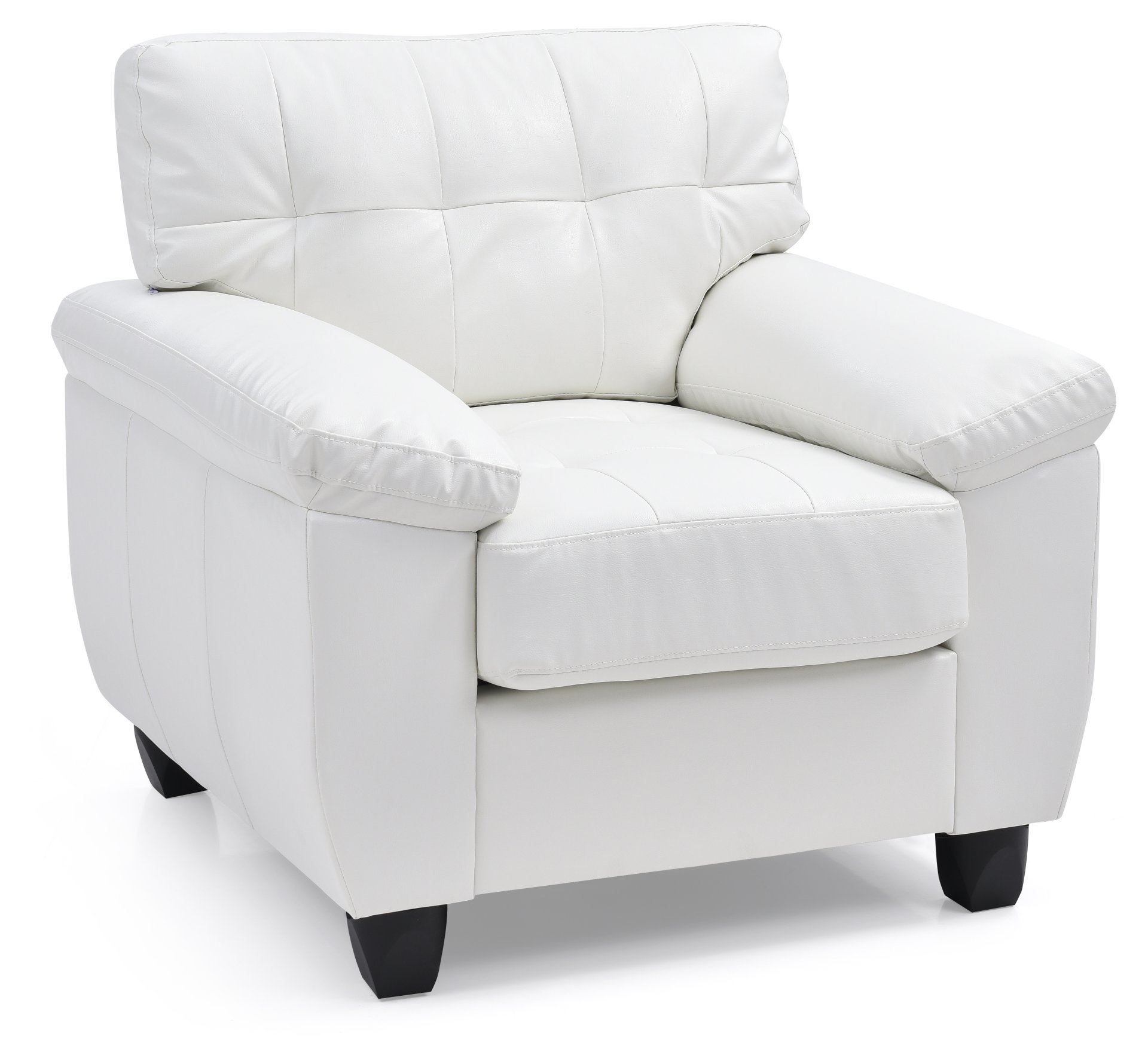 Chic Modern Accent Chair - White - Image 2
