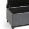 Dover - Storage Ottoman Bench - Stone Gray - Image 6