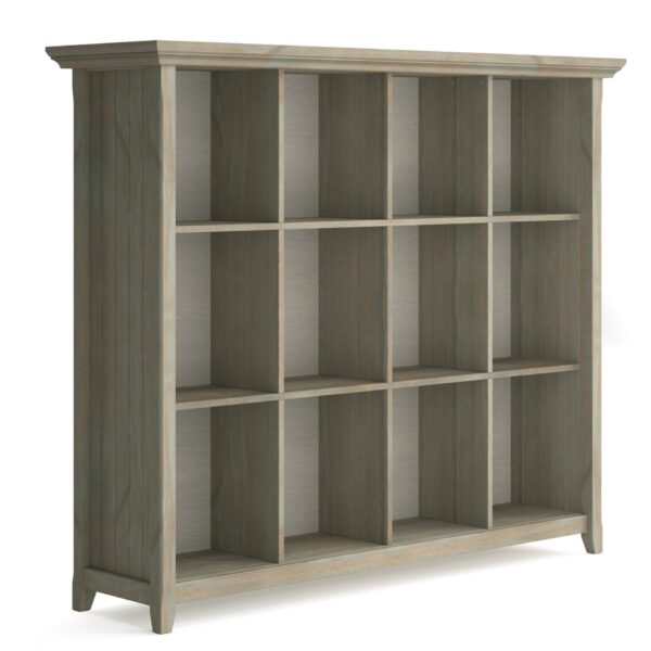 Acadian - 12 Cube Storage - Distressed Gray