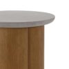 Evenlyn - Faux Concrete Top End Table - Walnut - Image 4