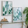 Framed Printed Acrylic Decorative Wall Art, Wall Decor For Living Room (Set of 2) - White / Green - Image 4