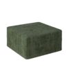 Modern Minimalist Ottoman Sectional Sofa Corduroy Couch Sleeper Foam - Green - Image 4
