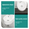 Modern Rectangle Wall Mount Bathroom Sink With Single Faucet Hole - White - Image 6