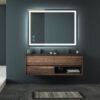 Briiiliant - Bathroom Vanity Mirror Anti Fog, Dimmable Rectangle Mirror & Front Lighting Smart Memory Function - Silver - Image 4