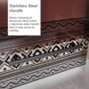 Bohemian Shower Door Bathtub With Tempered Glass And Handle - Matt Black - Image 6